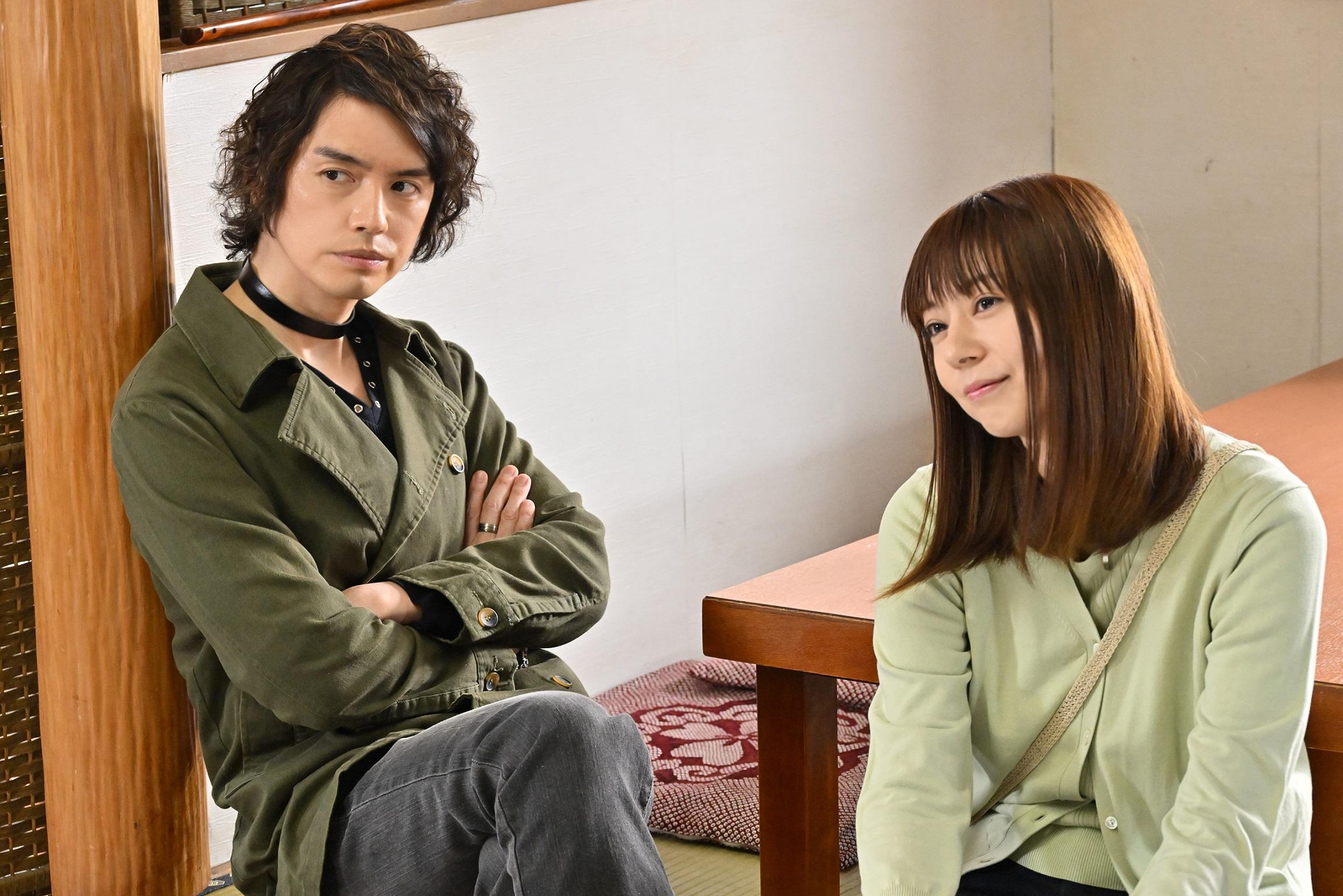 《假面騎士 555 20th 復活的天堂》由村上幸平（左）和芳賀優里亞演出。（圖／華映娛樂提供）