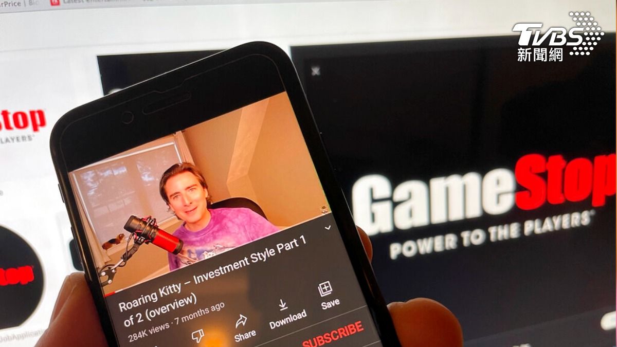 「咆哮小貓」睽違3年的發文讓GameStop的股價幾乎上漲3倍、市值更躍升至約180億美元。（圖／達志影像美聯社）