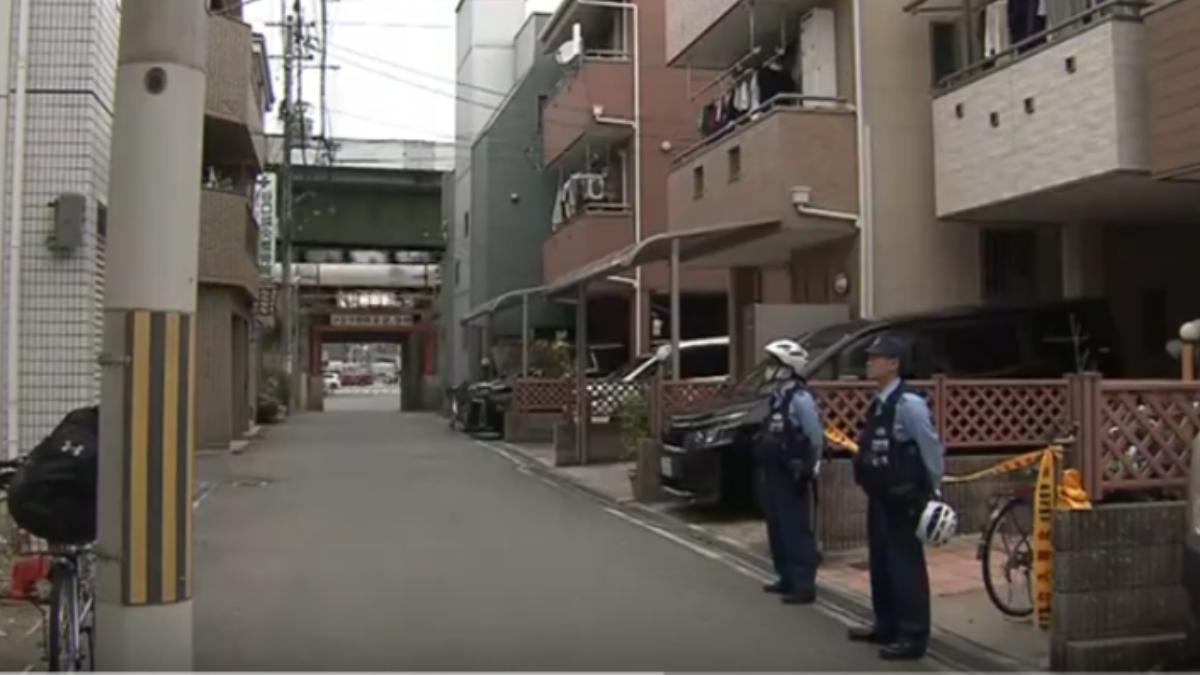 大阪住宅區驚傳砍人案。（圖／翻攝自MBS NEWS）