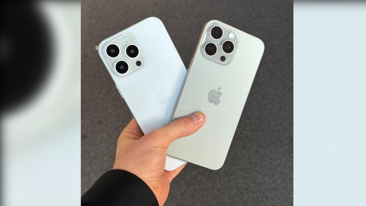 iPhone 16 Pro Max（左）最新模型機曝光。（圖／翻攝自ZONEofTECH X）