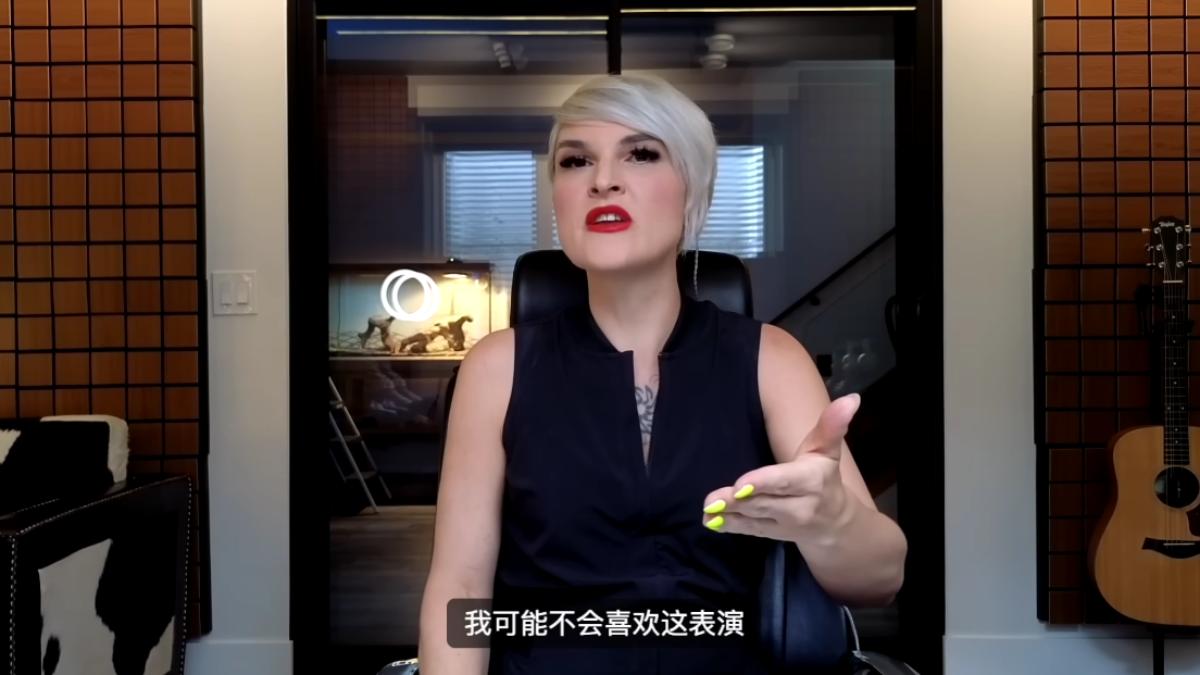 Rozett指出楊丞琳刻意形塑唱腔，自己或許不會喜歡這樣的表演。（圖／翻攝自CZ Media YouTube）