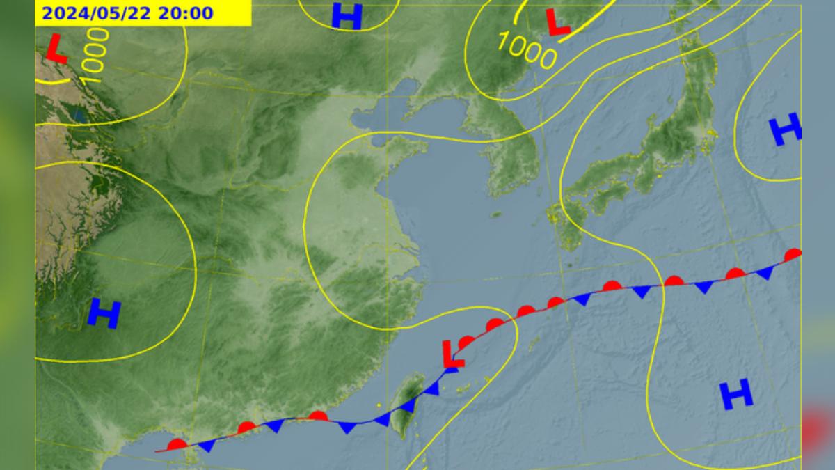 520傍晚起「開啟雨天模式」！這天半個台灣一片紫紅