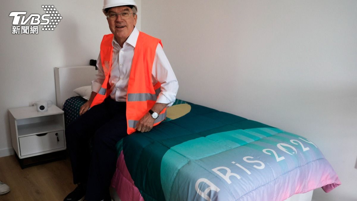巴黎奧運選手村採用和上屆一樣的紙板床，一度被美媒認為、又要藉此禁止選手親密接觸。（圖／達志影像美聯社）