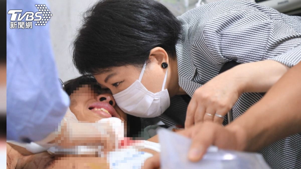 盧秀燕到林新醫院探視傷患。（資料圖／TVBS）