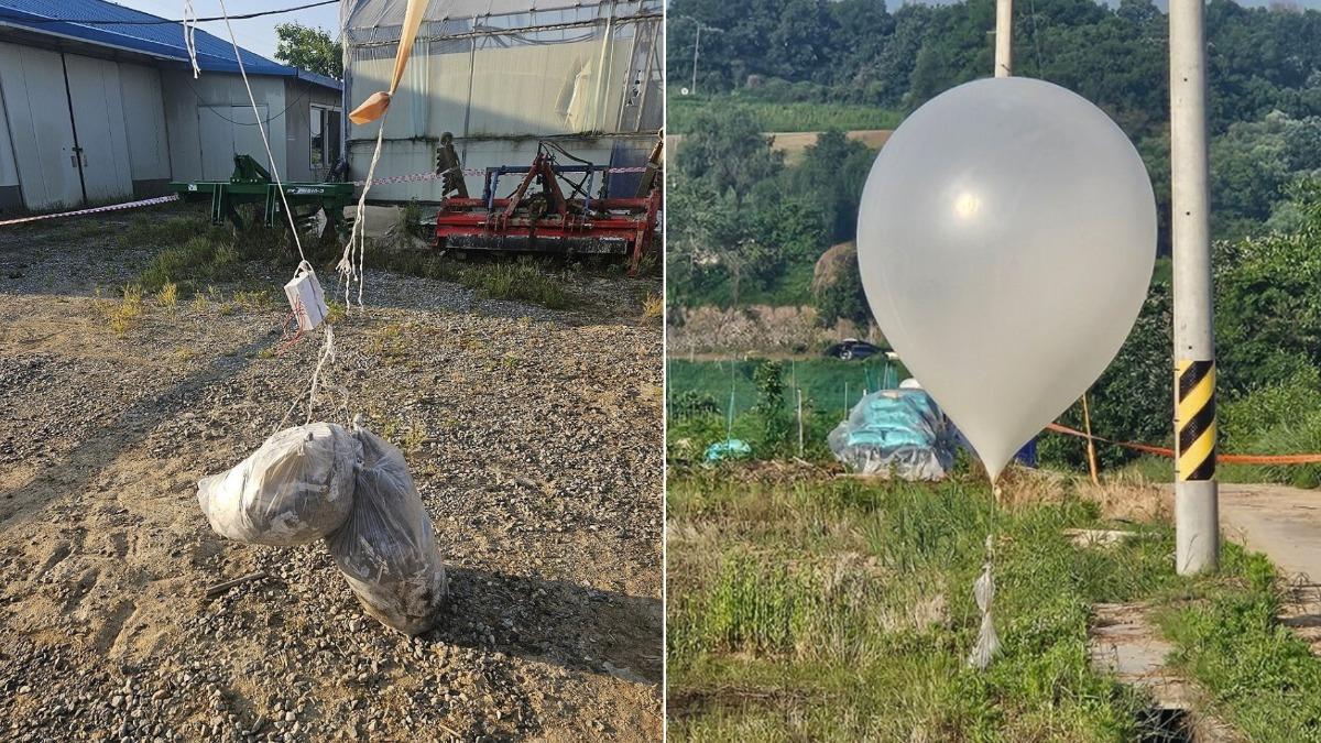 近百顆北韓氣球裝糞便入侵南韓　官方急發空襲警報