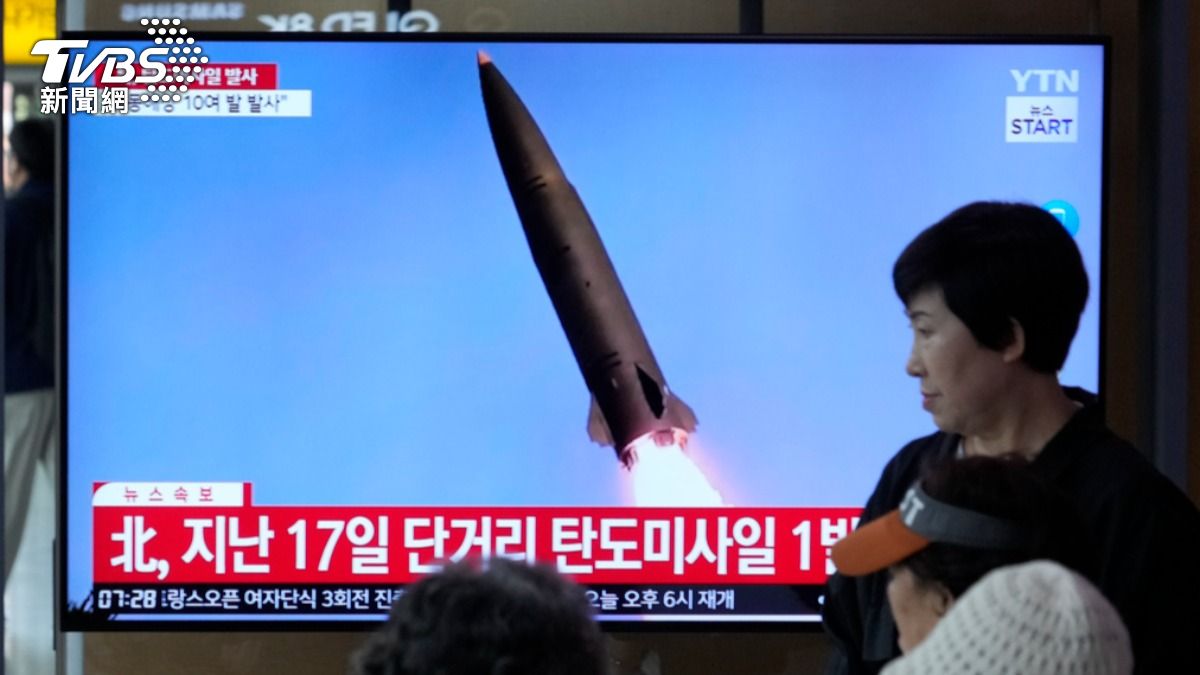 北韓今早發射2枚彈道飛彈。圖與本次射彈無關。（圖／達志影像美聯社）