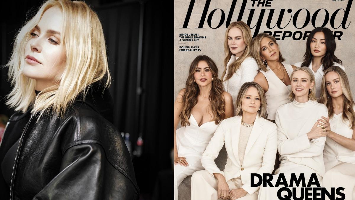 7位女星登上美娛樂雜誌封面，網友卻怒批修圖過頭。（圖／翻攝自妮可基嫚、hollywoodreporter IG）