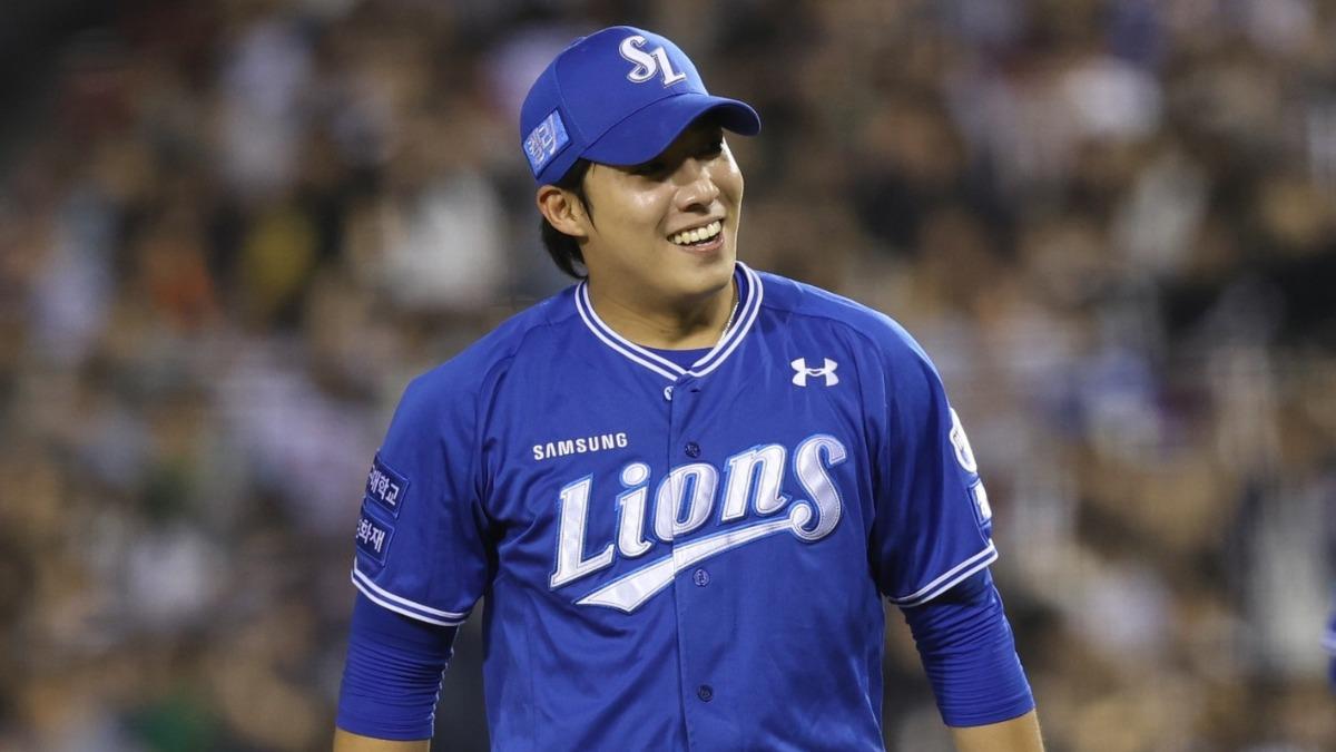 三星獅投手元兌仁（원태인）。（圖／翻攝自三星獅臉書）