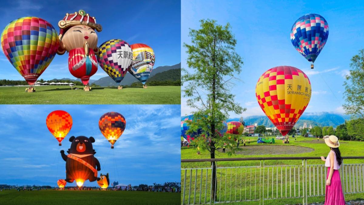 「2024冬山熱氣球嘉年華」全台唯一「媽祖」熱氣球首度在宜蘭亮相。（圖／幸福冬山、宜蘭ㄚ欣的美食日誌、天際航空提供）