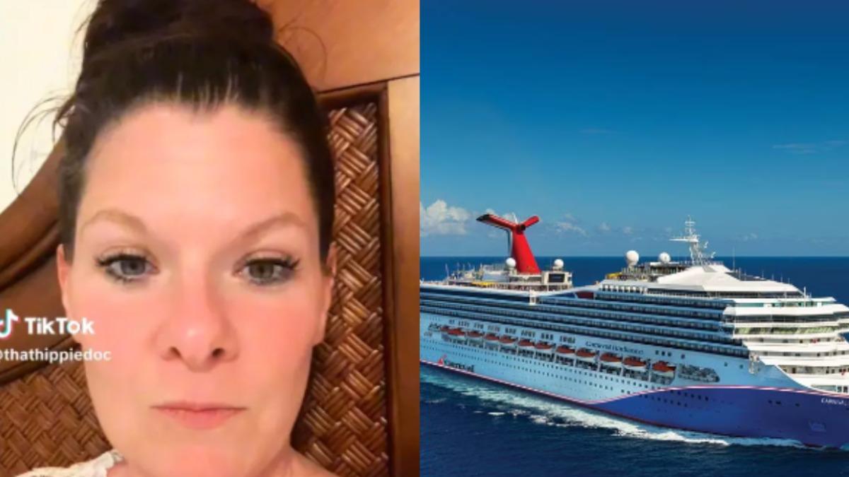 蒂芬妮（Tiffany Banks）砸48萬訂的「嘉年華遊輪」（Carnival Cruise）旅程被取消。（圖／翻攝自 Tiktok、Carnival Cruise）