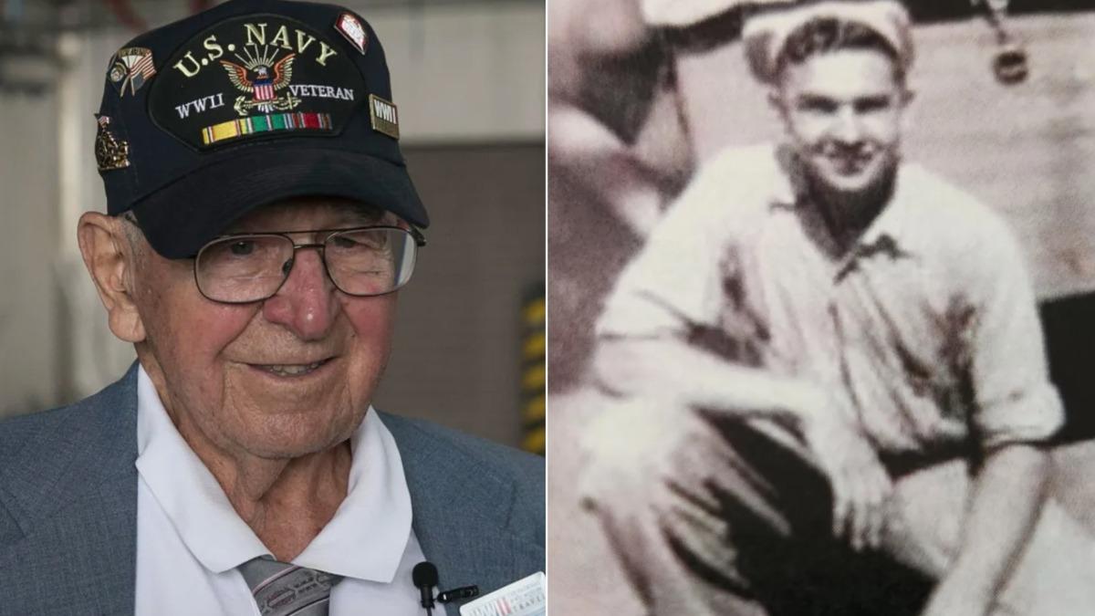 102歲的美國二戰老兵佩西奇傳出在前往參加紀念活動途中逝世。（圖／翻攝自X@NavalInstitute）