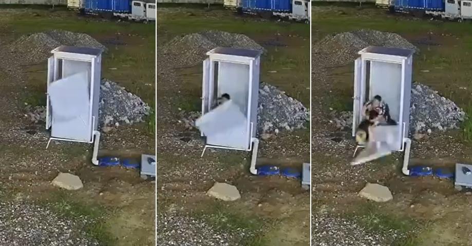 激動到牆壁都撞破了。（圖／翻攝自推特）