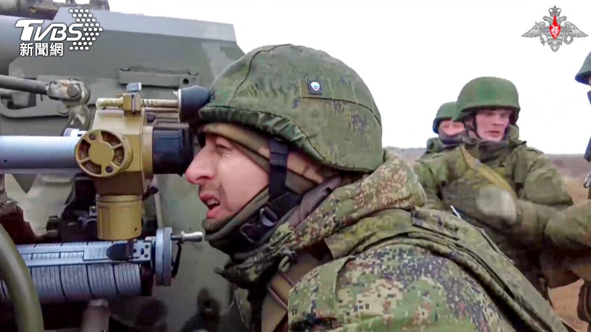 正在基地進行訓練的俄羅斯士兵。（圖／達志影像美聯社）
