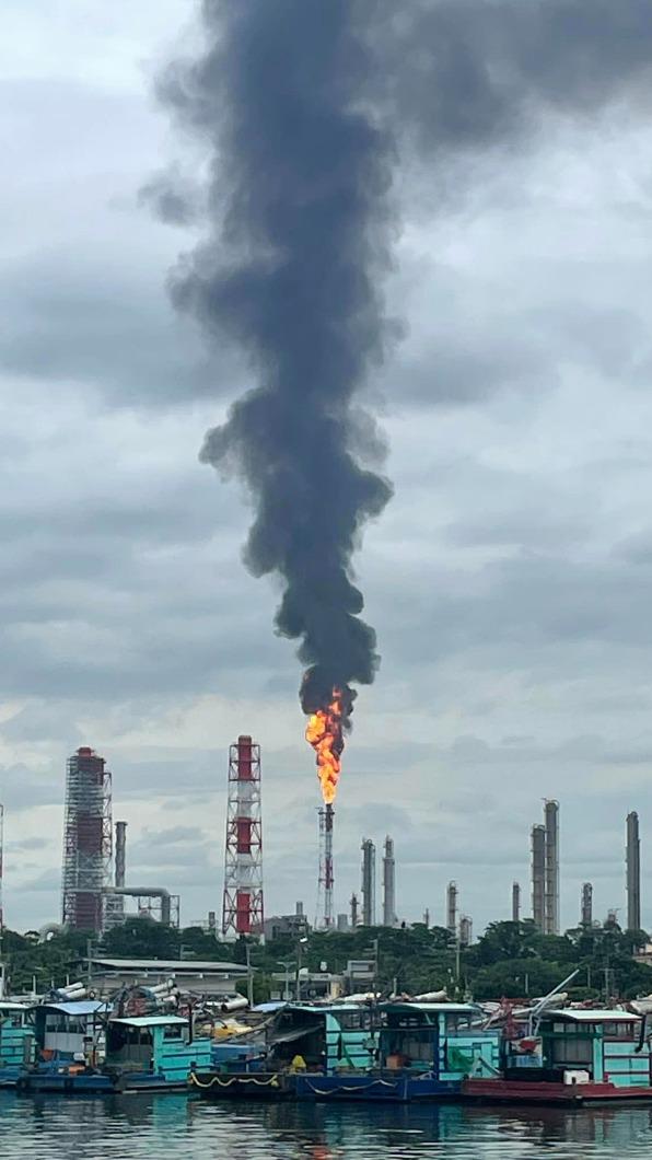 輕油裂解程序（M33）壓縮機（C-1201）跳車。（圖／翻攝自爆料公社）