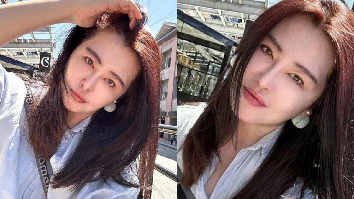 王祖賢上傳街頭嘟嘴自拍照，罕見現身更新近況。（圖／翻攝自「@wangzuxian_joeywong」IG）