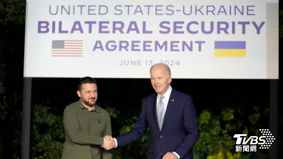 美國與烏克蘭簽署10年期安全協議。（圖／達志影像美聯社）