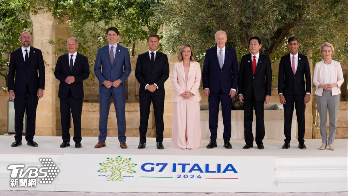 「7大工業國」高峰會13日在義大利登場，卻被形容為「梅洛尼與6隻跛腳鴨」。（圖／達志影像美聯社）
