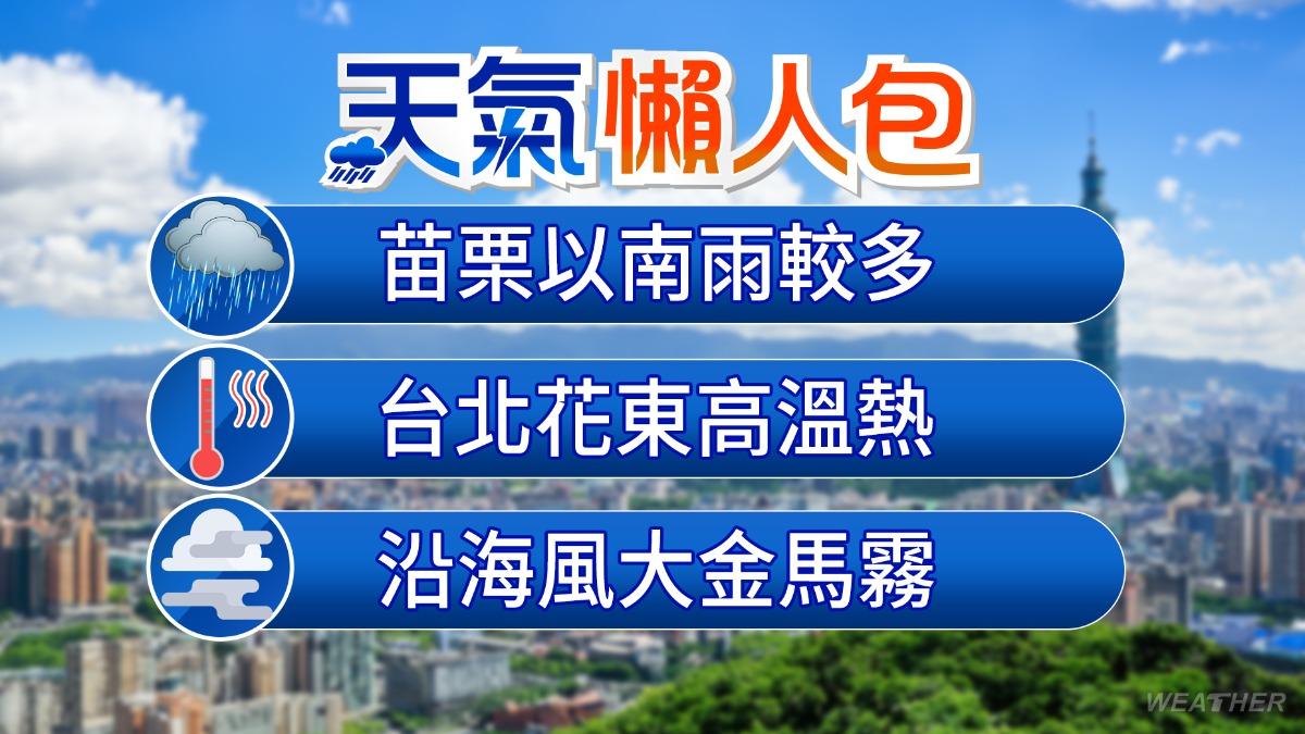 一圖看懂週末天氣!降雨區域曝光 下週三轉「典型夏季型天氣」│TVBS新聞網