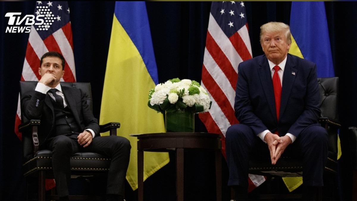 美國前總統川普（Donald Trump）與烏克蘭總統澤倫斯基（Volodymyr Zelenskyy）。（圖／達志影像美聯社）