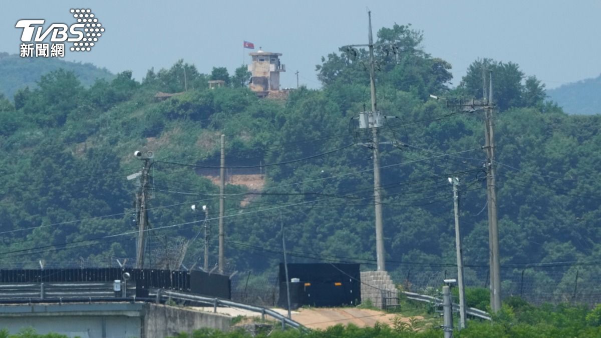 南北韓界線現在氣氛緊張。（圖／達志影像美聯社）
