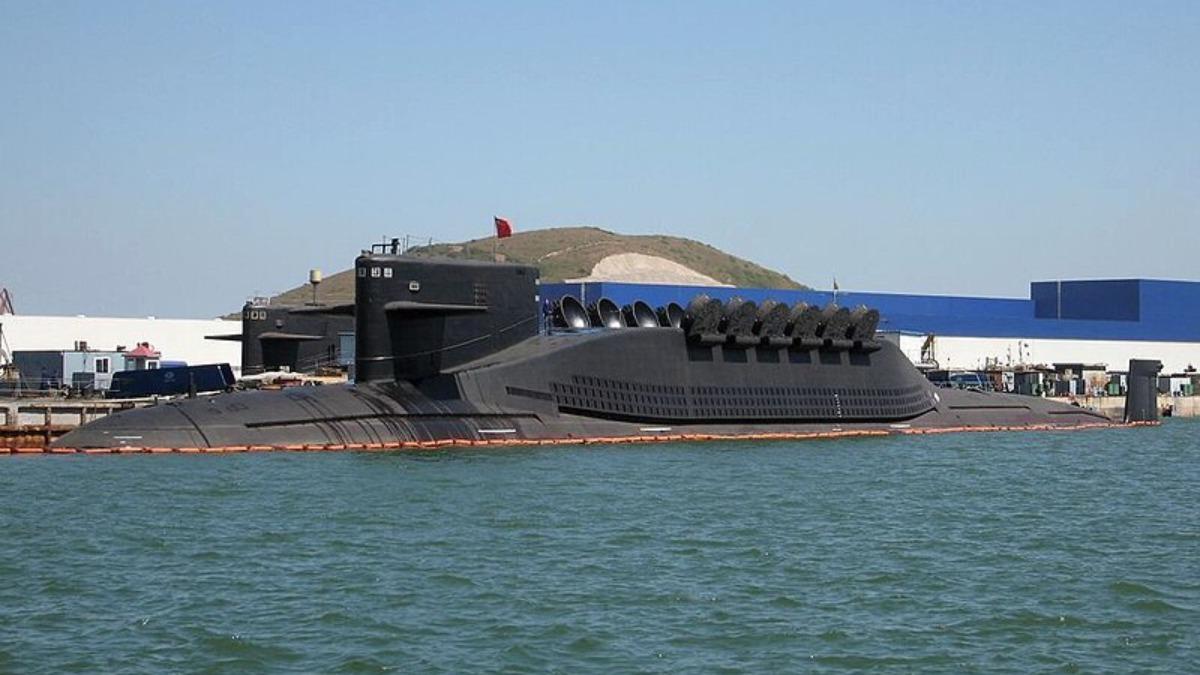 解放軍前一代094型核動力潛艦。（圖／翻攝自美國海軍）