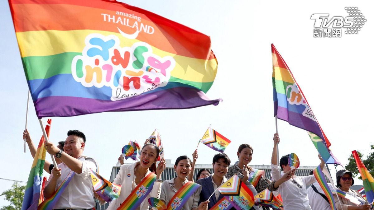 泰國國會通過同性婚姻法案。（圖／達志影像路透社）