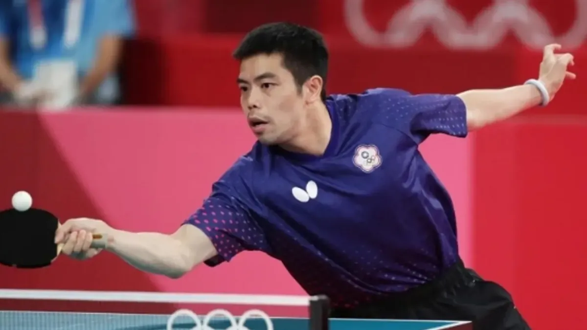 42歲「桌球教父」莊智淵因新規則下，無緣連續6屆出戰奧運桌球單打，但仍可參加團體賽。（圖／體育署提供）