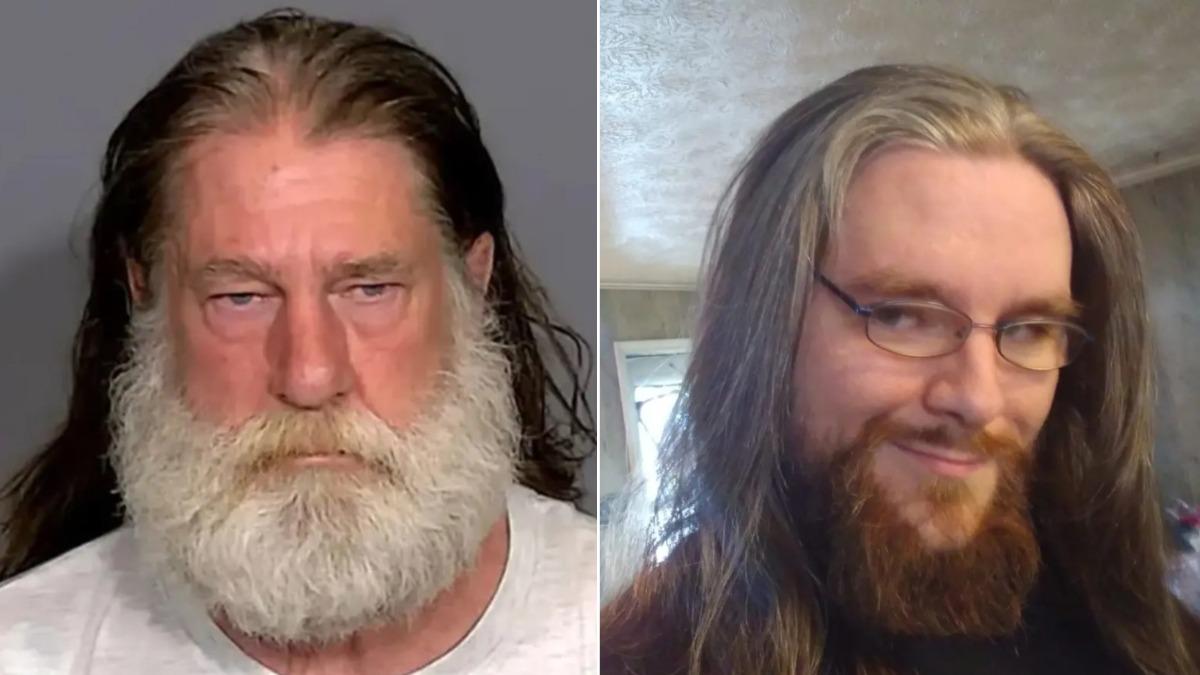 59歲美國男子蒂莫西（圖左）與31歲兒子克里斯托弗（圖右）因為洗碗吵架後，竟持利刃捅死對方。（圖／翻攝自Marion County Jail、Facebook@Chris Lisby）