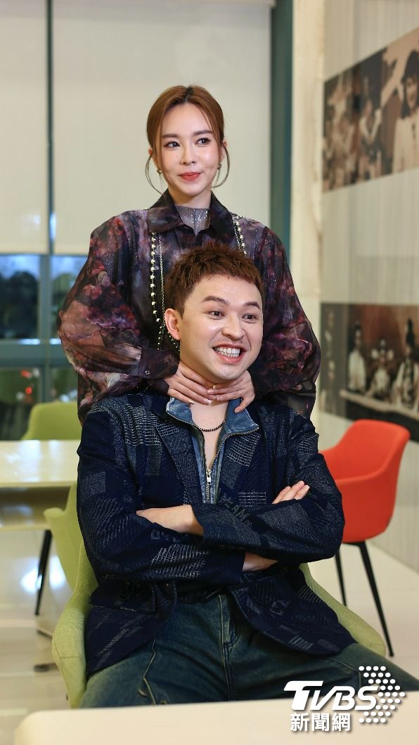 杜忻恬個性沉穩，李子森不時搞笑，兩人互動逗趣。（圖／黃城碩攝）