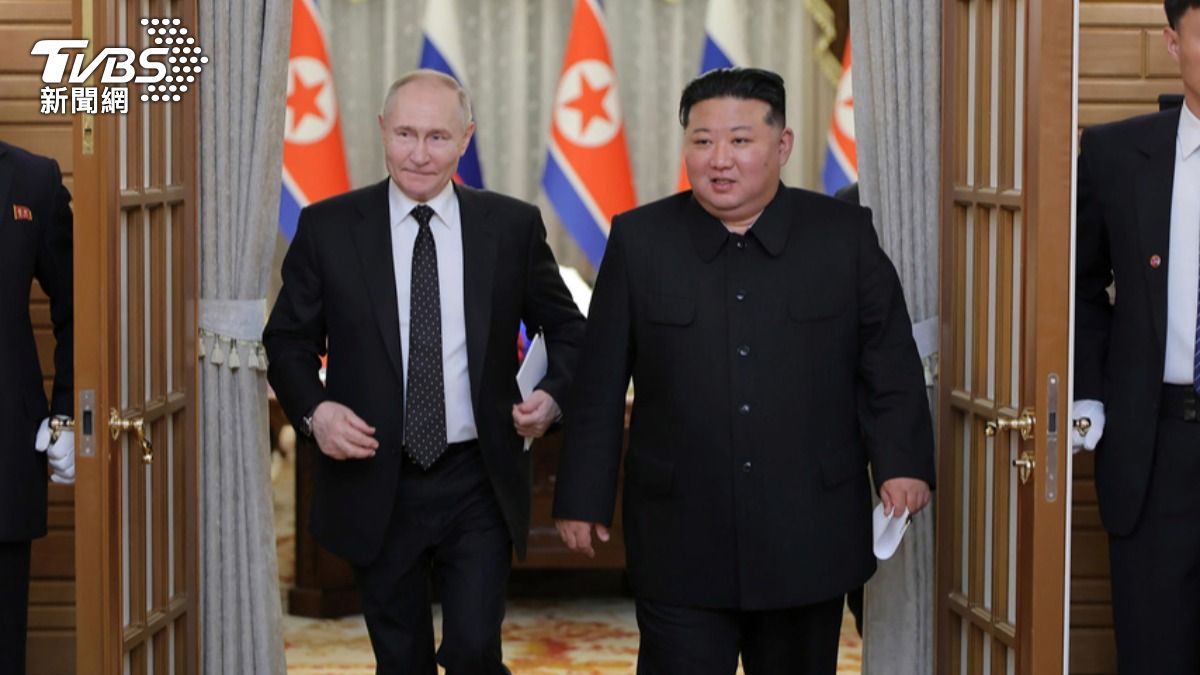 俄羅斯與北韓簽署「全面戰略夥伴關係條約」。（圖／達志影像美聯社）