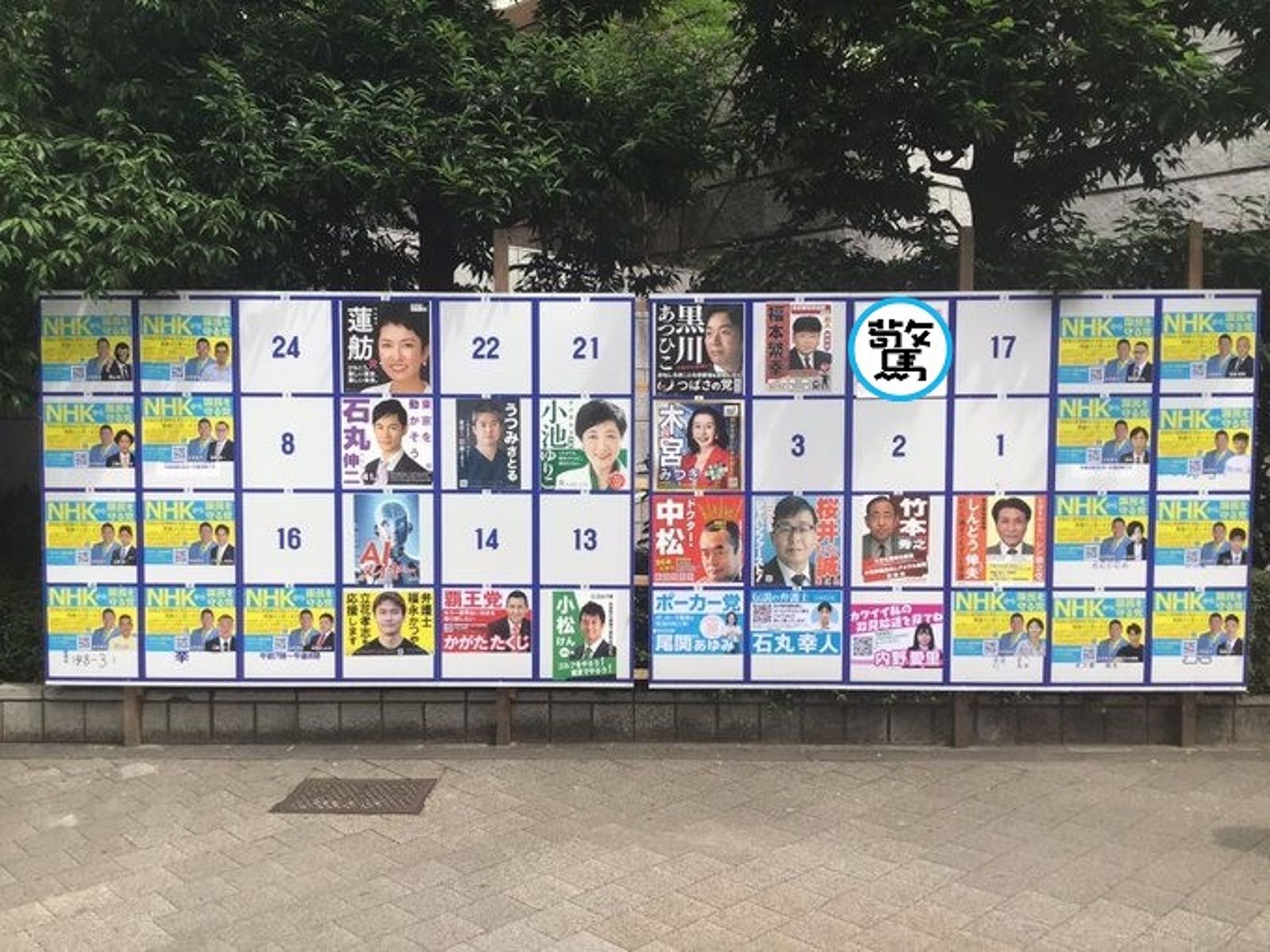東京都知事選舉「小丑候選人」，公然貼裸女海報被撤下！正妹本尊說話了。（翻自X平台）