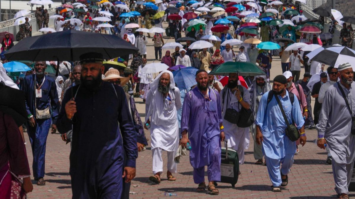 伊斯蘭教年度盛事「朝覲」（Hajj）在高溫下舉行。（圖／達志影像美聯社）