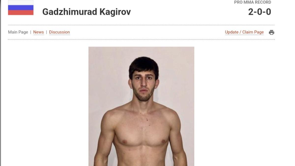 被指控涉入達吉斯坦恐攻的前綜合格鬥選手卡吉羅夫。（圖／翻攝自X @igorsushko）