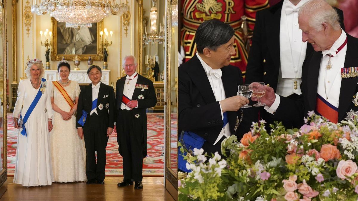 日本德仁天皇夫婦25日造訪英國，展開為期3天國是訪問。（圖／翻攝自 X@RoyalFamily）