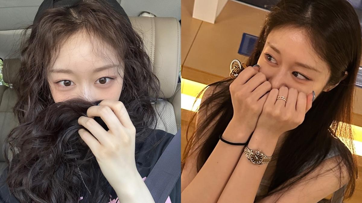 朴芝妍的生活照大多都戴著跟先生的定情戒，最近一次更新的左圖則不見戒指蹤影。（圖／翻攝自朴芝妍IG）