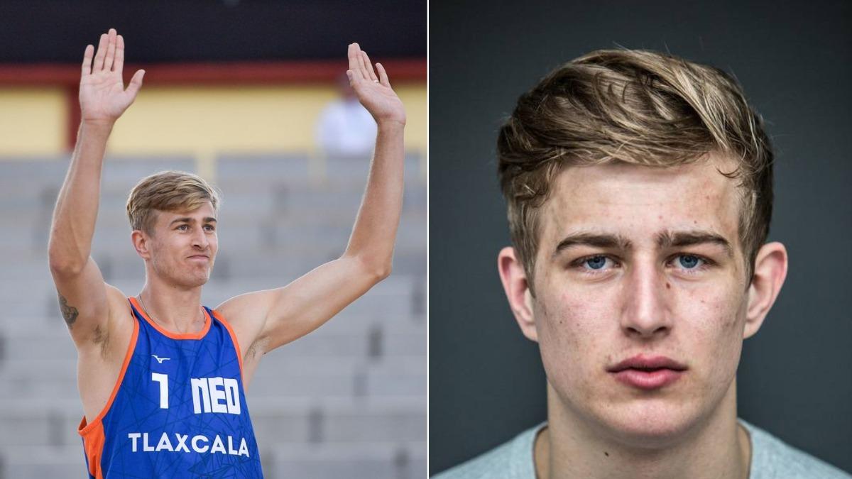 29歲的沙灘排球選手史蒂芬入選荷蘭征戰巴黎奧運的名單，不過他曾在2014年因性侵入獄。（圖／翻攝自X@CrimeInSports、 @DruesillaFaith）