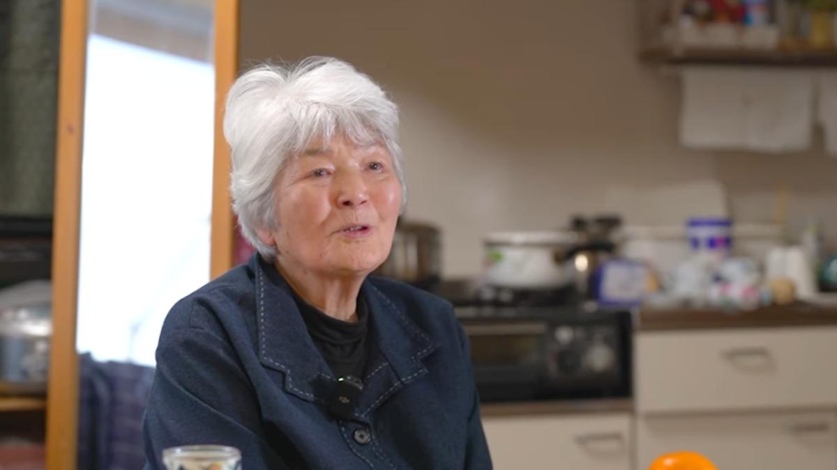 日本93歲阿嬤佐藤秀，血管年齡僅20歲。（圖／翻攝自株式会社アカデミーシェアリング公式チャンネル）