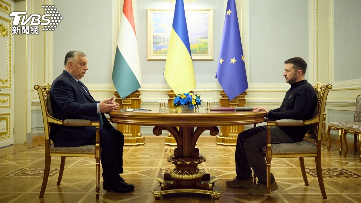 匈牙利總理奧班與烏克蘭總統澤倫斯基會面（圖／路透社）
