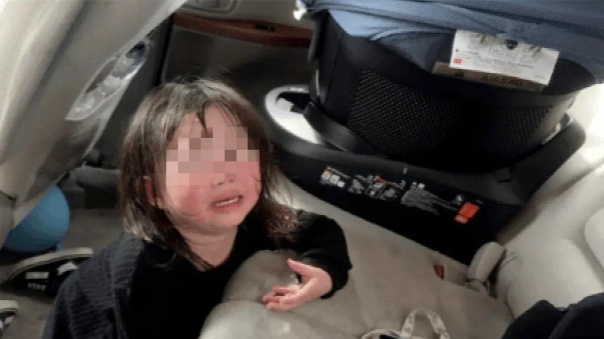 日本網紅夫婦發現2歲女兒受困車內，竟只顧拍片而沒有即刻救人。（圖／翻攝自X平台）