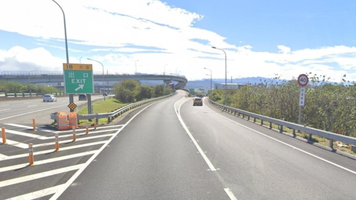 政府因應行車安全有針對匝道設計最高速限，但有民眾認為速限過低。（圖／翻攝自Google Maps）