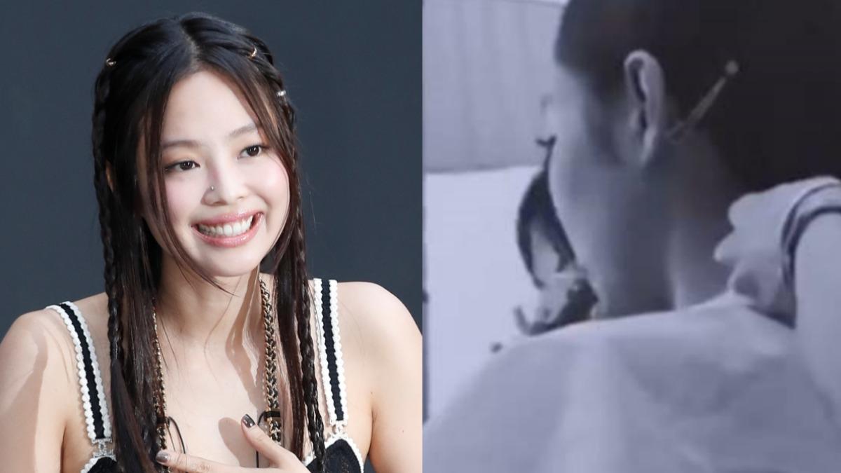 Jennie因室內抽菸而陷入爭議。（圖／左圖news1提供、右圖翻攝自韓網）