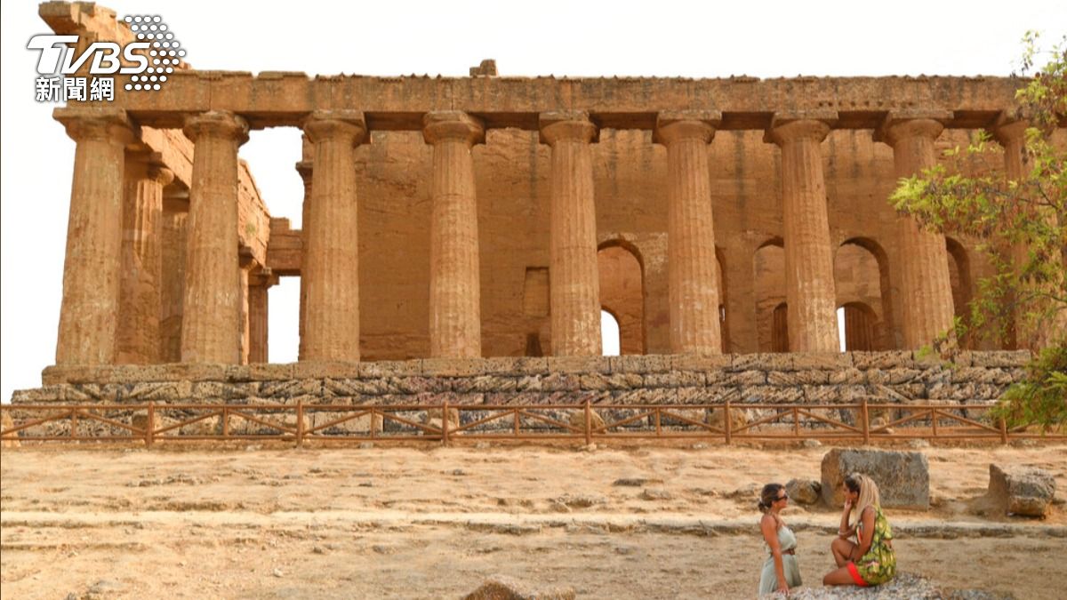 義大利西西里島（Sicily）古城阿格里真托（Agrigento）。（圖／達志影像美聯社）