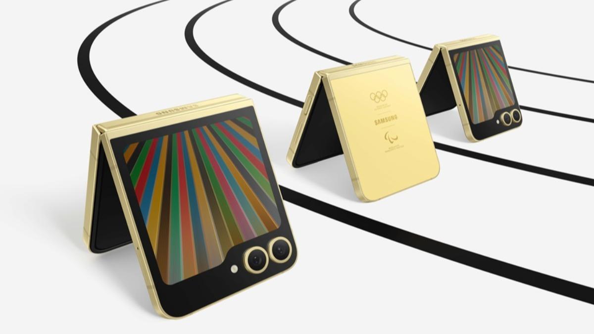 三星電子10日發表Galaxy Z Flip6奧運特別版手機。（圖／翻攝自 三星電子）