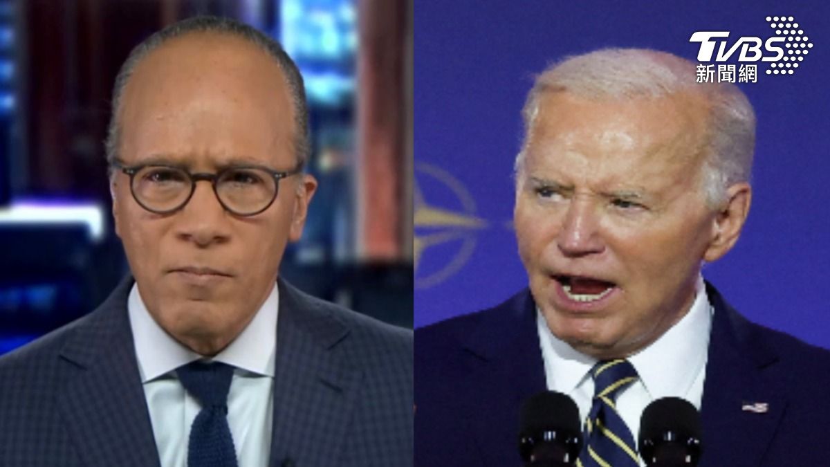 拜登下周將接受《NBC》知名主播霍爾特（Lester Holt）專訪。（圖／翻攝自 X@LesterHoltNBC、達志影像路透社）