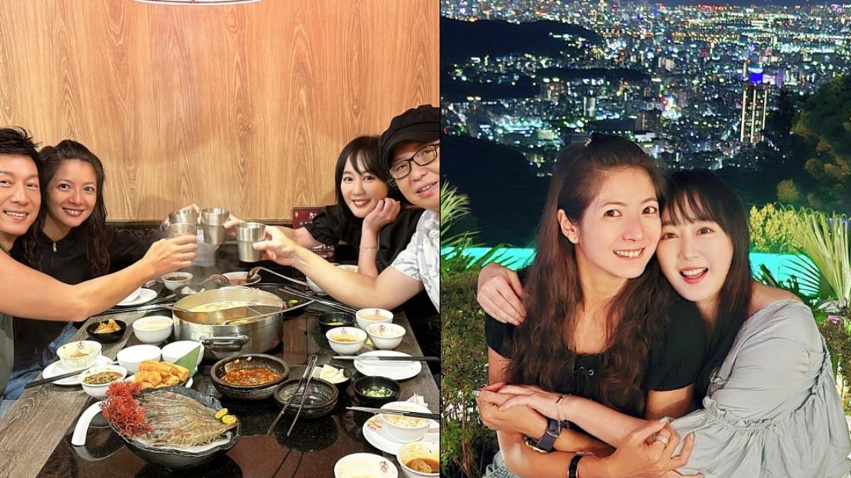 二人私交甚深,在台北連玩好幾天。(圖/翻攝自陳立芹臉書)