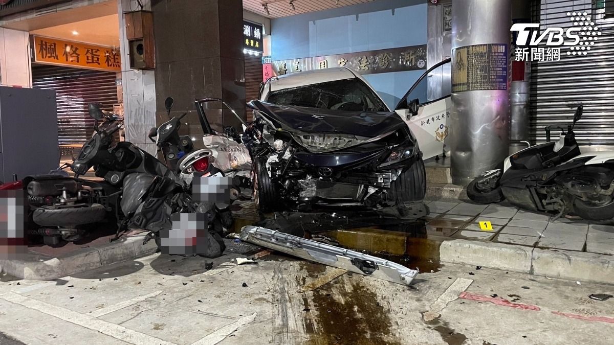 三重車禍,車禍,三重死亡車禍,新北車禍,新北死亡車禍,毒駕,吸毒,賓士撞警,車禍1死4傷,三重1死4傷