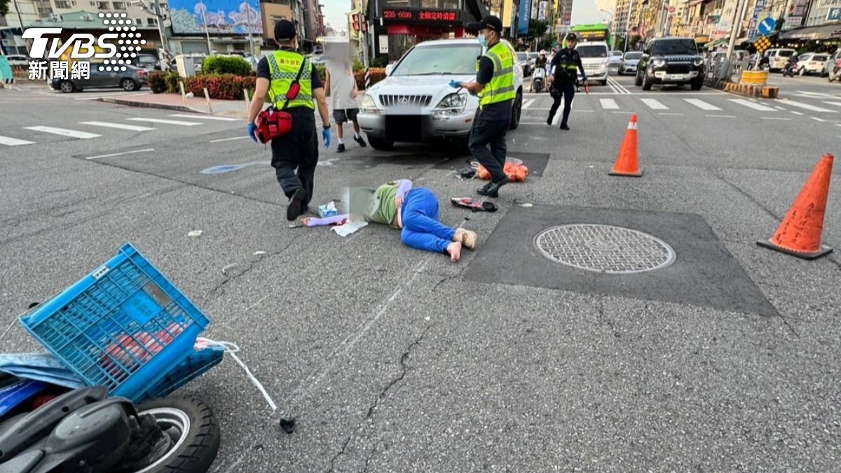 台中魔王級五岔路口，因車流量極大，導致車禍頻傳。（圖／TVBS）