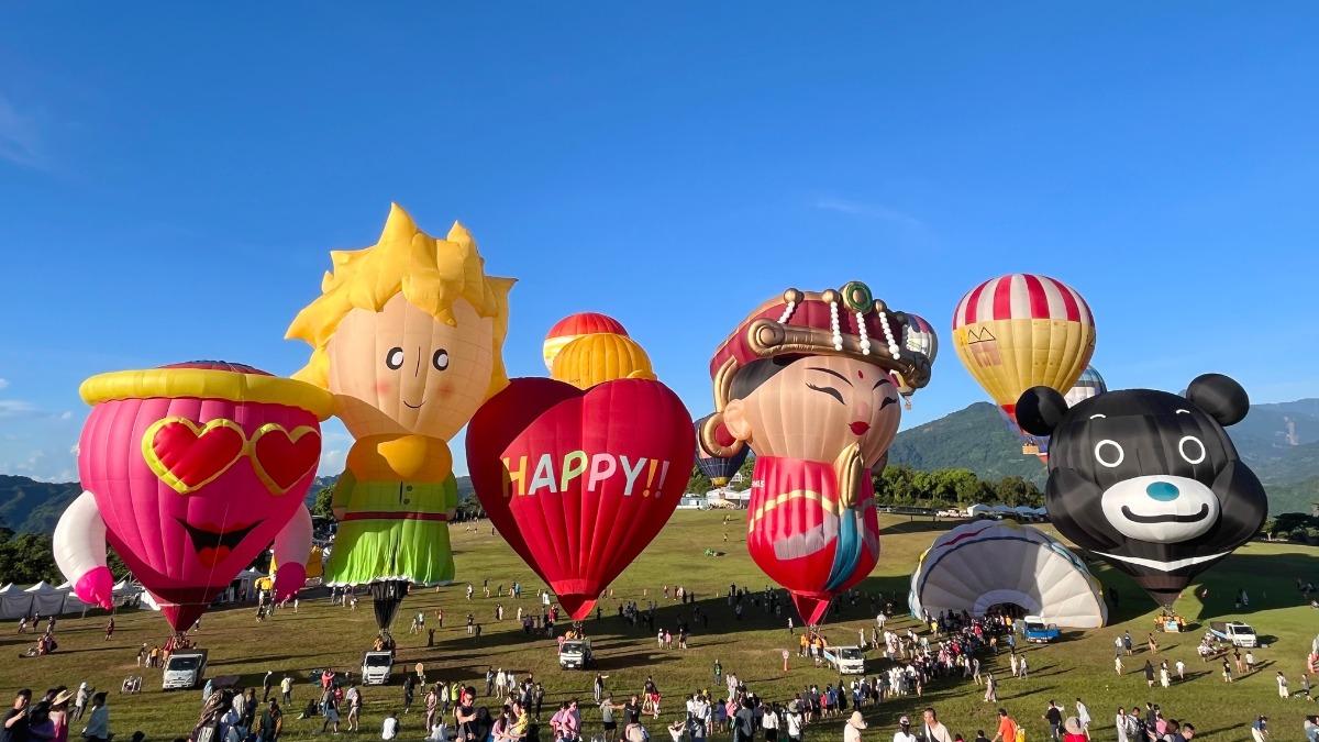 台東太麻里曙光園區舉辦熱氣球光雕音樂會。（圖／翻攝自臺灣國際熱氣球嘉年華FB）