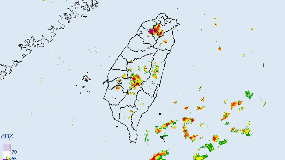 氣象署發布大雷雨即時訊息。（圖／氣象署）