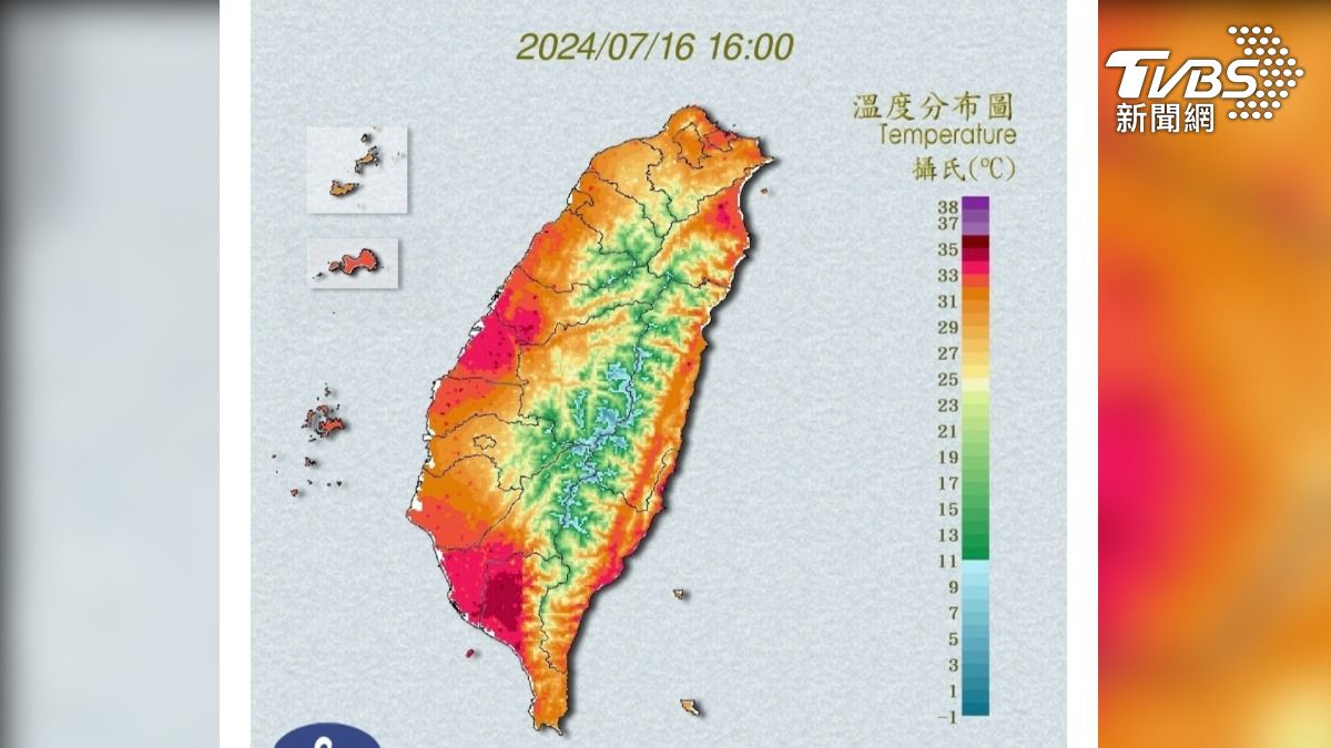 夏季氣溫屢破新高，「涼感」成為熱門搜尋關鍵，眾多品牌搶攻夏日涼感商機。（圖/中央氣象署 ）